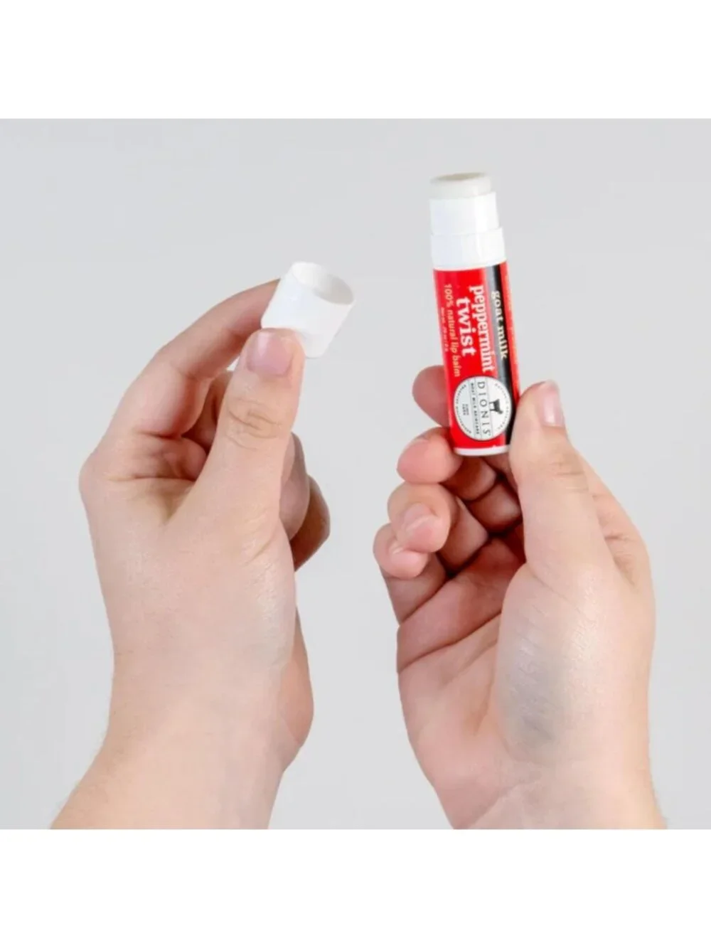 Moisturizing Goat Milk Lip Balm Set - Peppermint Twist Flavor, 0.28oz Each (6